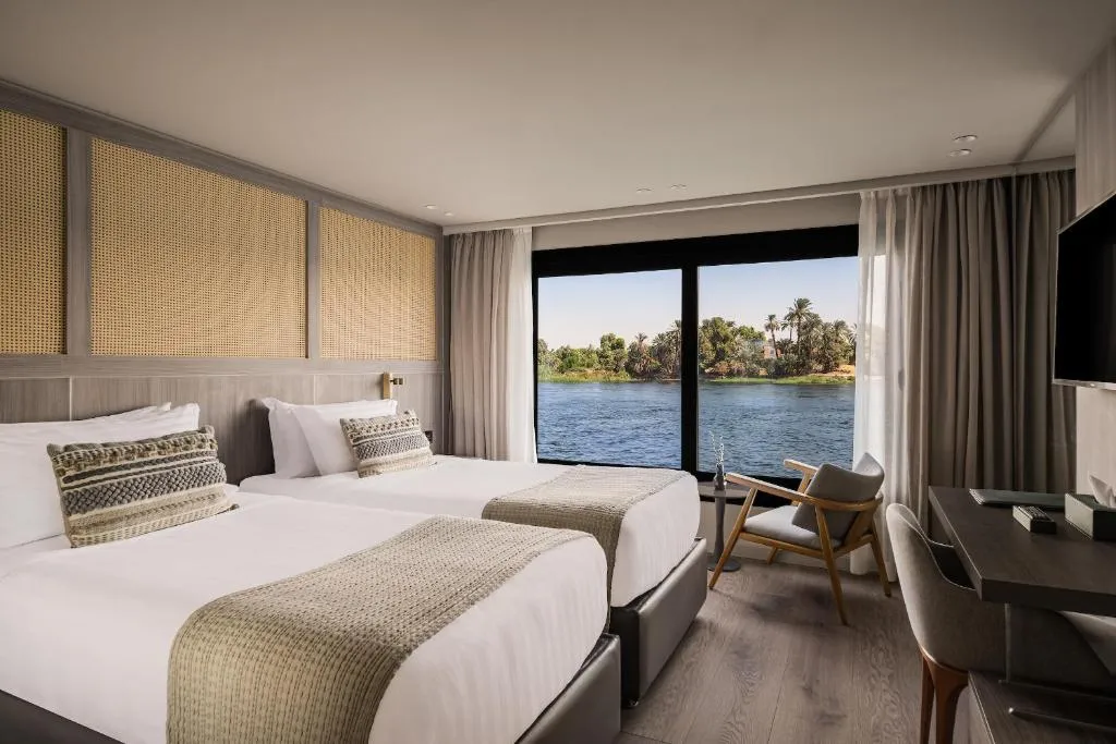 Cabin aboard the Historia The Boutique Nile Cruise Nile cruise